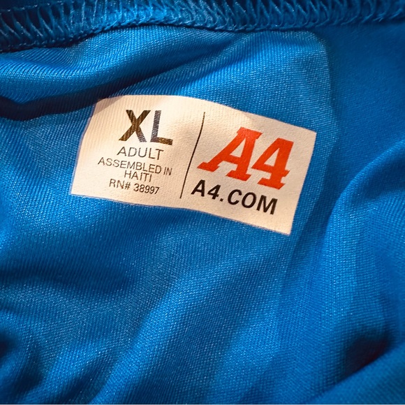 Bundle - LOT - A4 cooling performance t-shirts red blue yellow adult XL - Picture 5 of 9